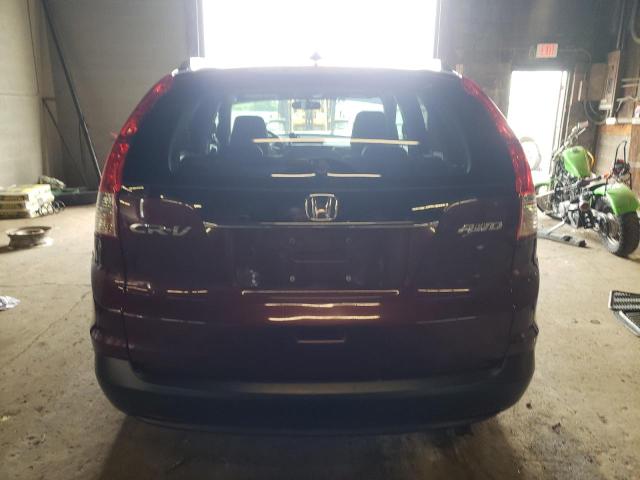 5J6RM4H71DL086616 - 2013 HONDA CR-V EXL MAROON photo 6