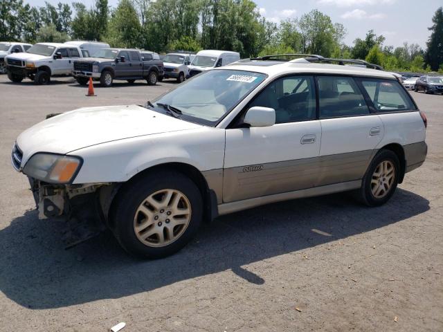 4S3BH686717620415 - 2001 SUBARU LEGACY OUTBACK LIMITED WHITE photo 1