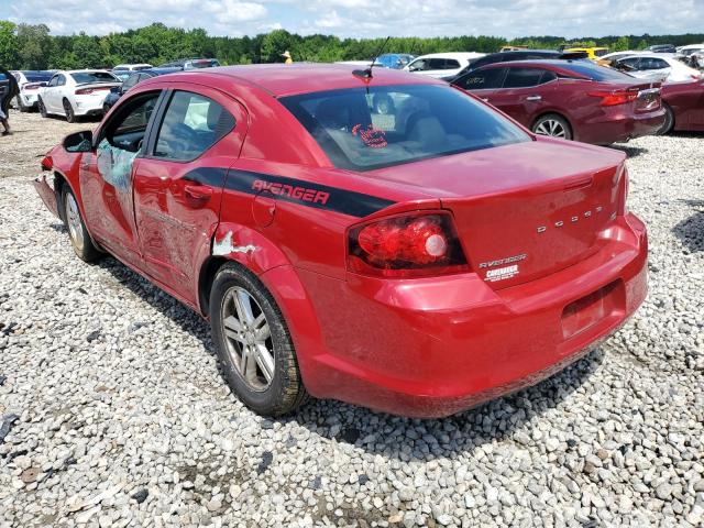 1C3CDZCG4DN687334 - 2013 DODGE AVENGER SXT RED photo 2