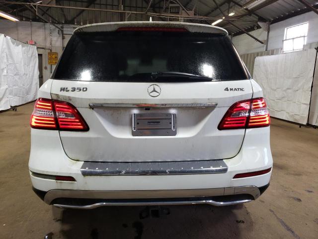 4JGDA5HB4FA511050 - 2015 MERCEDES-BENZ ML 350 4MATIC WHITE photo 6