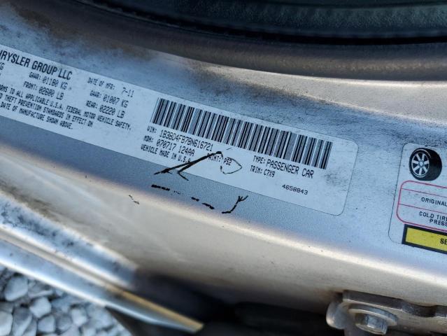 1B3BD4FB7BN616721 - 2011 DODGE AVENGER EXPRESS 银色 照片 10