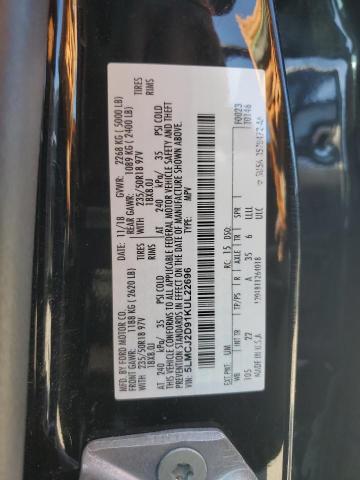 5LMCJ2D91KUL22696 - 2019 LINCOLN MKC SELECT შავი ფოტო 14