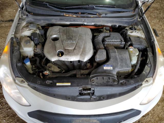 KMHEC4A40BA012874 - 2011 HYUNDAI SONATA HYBRID WHITE photo 11