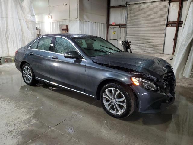 55SWF4KB6FU072022 - 2015 MERCURY C300 300 4MATIC GRAY photo 4