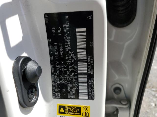 5TDKKRFHXFS047286 - 2015 TOYOTA HIGHLANDER XLE Ağ foto 13