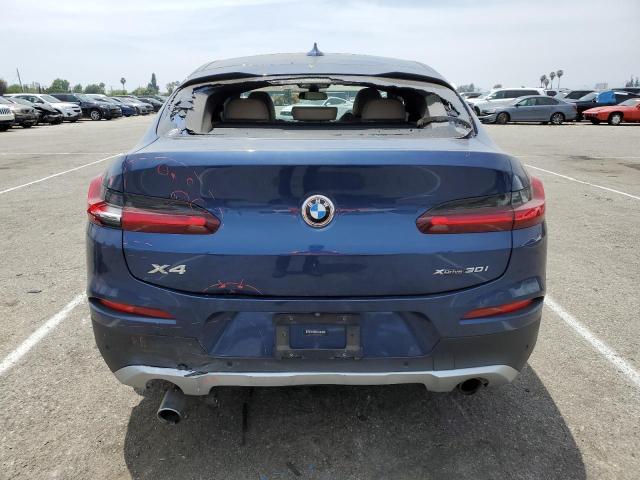 5UXUJ3C51KLG55987 - 2019 BMW X4 XDRIVE30I BLUE photo 6