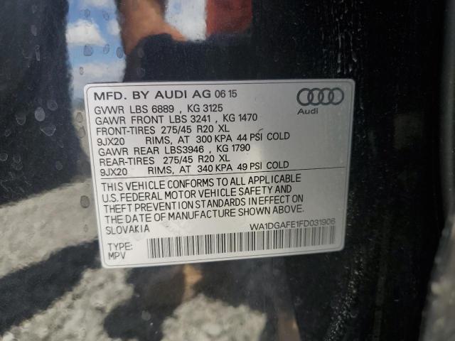 WA1DGAFE1FD031906 - 2015 AUDI Q7 PRESTIGE BLACK photo 13