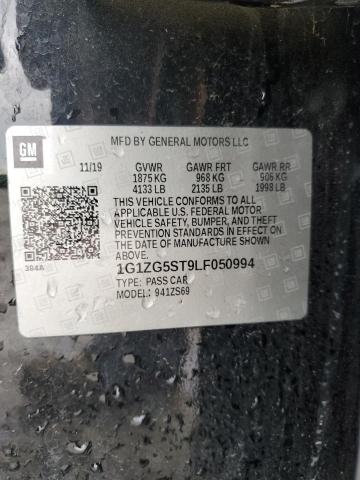 1G1ZG5ST9LF050994 - 2020 CHEVROLET MALIBU RS 黑色 照片 12