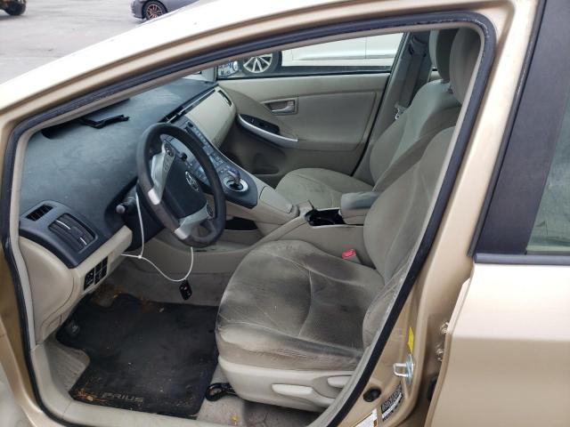JTDKN3DU8A1302012 - 2010 TOYOTA PRIUS TAN photo 7