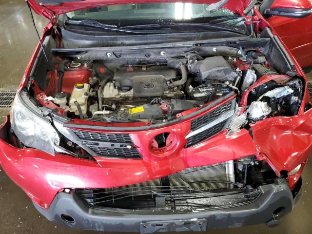 JTMYFREV1DD003076 - 2013 TOYOTA RAV4 LIMITED RED photo 11