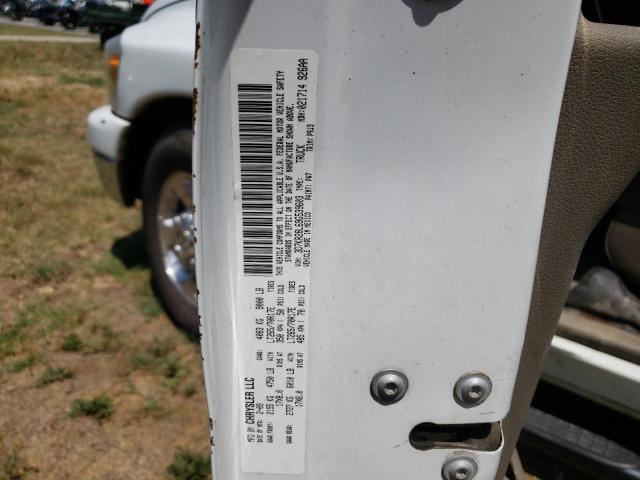 3D7KR28L69G539603 - 2009 DODGE RAM 2500 WHITE photo 12