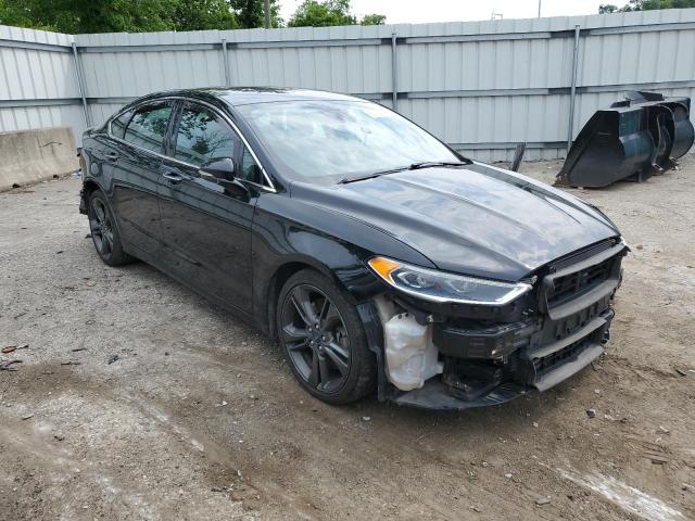 3FA6P0VP4JR135792 - 2018 FORD FUSION SPORT BLACK photo 4