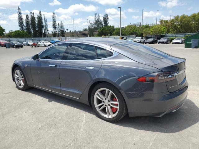 5YJSA1S13EFP63432 - 2014 TESLA MODEL S GRAY photo 2