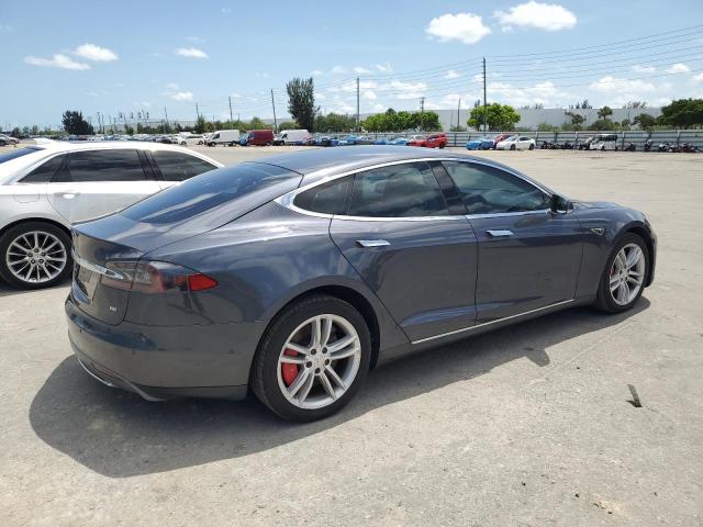 5YJSA1S13EFP63432 - 2014 TESLA MODEL S GRAY photo 3