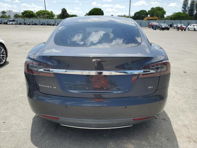 5YJSA1S13EFP63432 - 2014 TESLA MODEL S GRAY photo 6