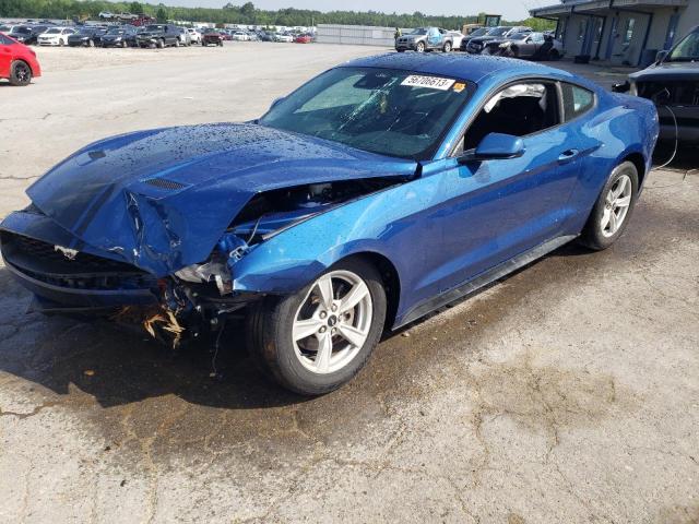 1FA6P8TH8N5141047 - 2022 FORD MUSTANG BLUE photo 1