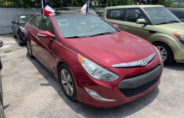 KMHEC4A46BA001832 - 2011 HYUNDAI SONATA HYBRID RED photo 1