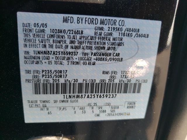 1LNHM87A25Y659237 - 2005 LINCOLN LS Qara foto 12