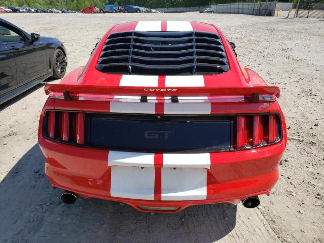 1FA6P8CF0F5318187 - 2015 FORD MUSTANG GT RED photo 6