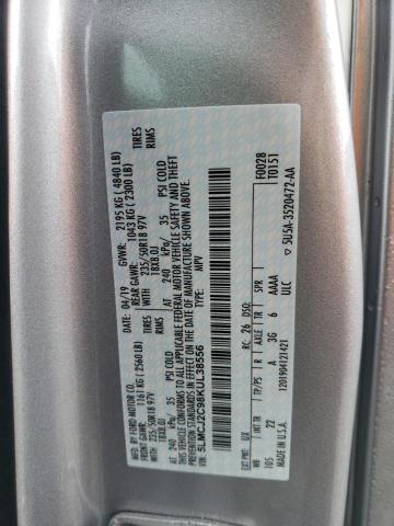 5LMCJ2C98KUL38556 - 2019 LINCOLN MKC SELECT 银色 照片 13