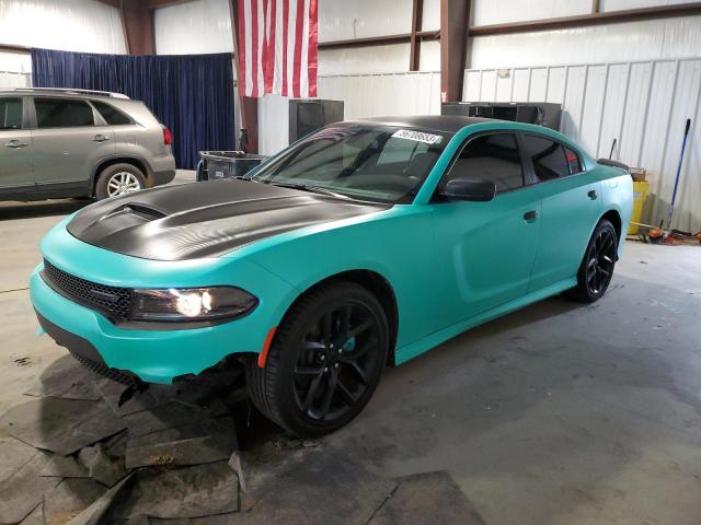 2C3CDXHG2NH227676 - 2022 DODGE CHARGER GT TURQUOISE photo 1