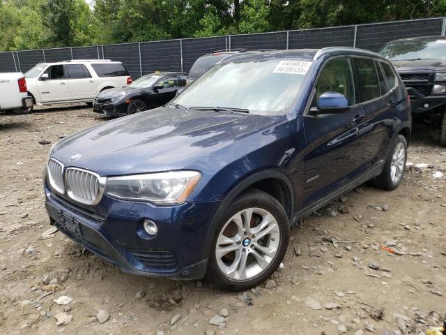 5UXWX7C51F0K32569 - 2015 BMW X3 XDRIVE35I BLUE photo 1