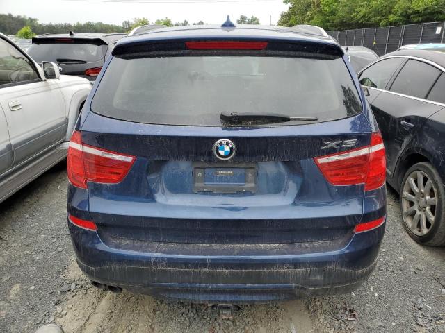 5UXWX7C51F0K32569 - 2015 BMW X3 XDRIVE35I BLUE photo 6