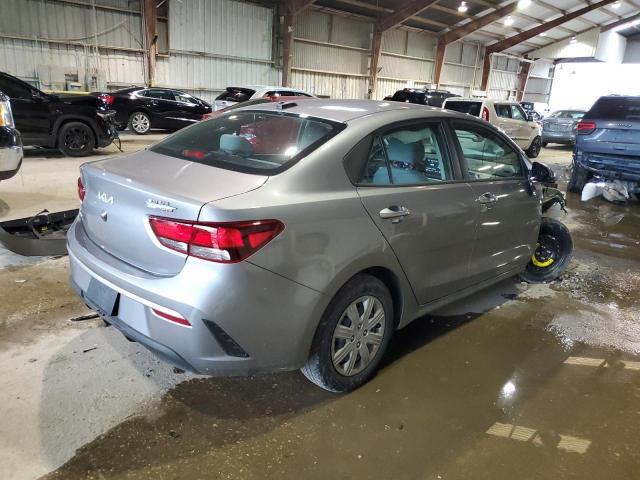 3KPA24AD0PE609954 - 2023 KIA RIO LX GRAY photo 3