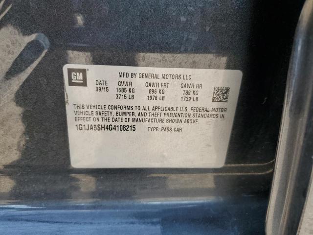 1G1JA5SH4G4108215 - 2016 CHEVROLET SONIC LS Grafit foto 13