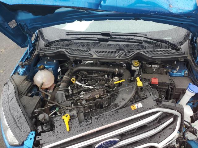 MAJ3S2GE4KC257786 - 2019 FORD ECOSPORT SE Bleu photo 12