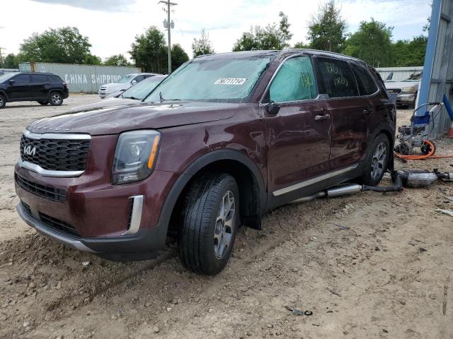 5XYP34HC1NG315466 - 2022 KIA TELLURIDE EX BURGUNDY photo 1