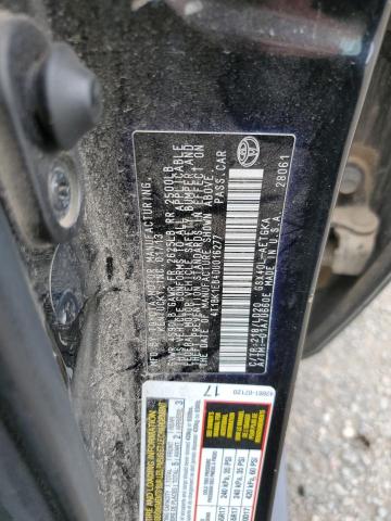 4T1BK1EB4DU016277 - 2013 TOYOTA AVALON BASE 黑色 照片 12