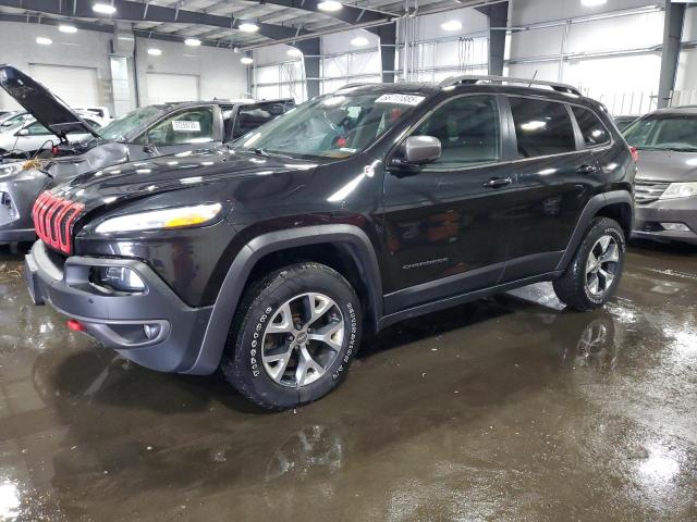 1C4PJMBSXEW187981 - 2014 JEEP CHEROKEE TRAILHAWK BLACK photo 1