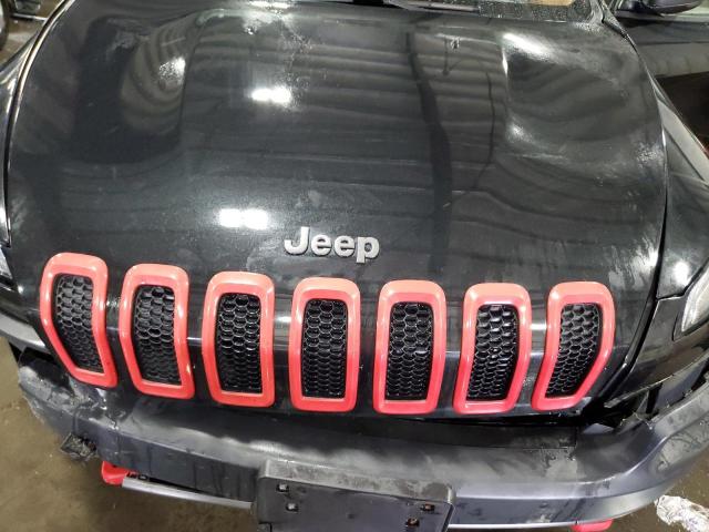 1C4PJMBSXEW187981 - 2014 JEEP CHEROKEE TRAILHAWK BLACK photo 12