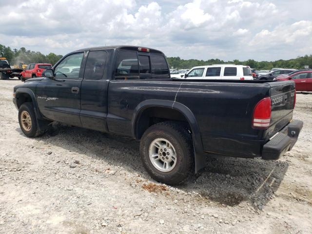 1B7GG22N4YS561378 - 2000 DODGE DAKOTA BLACK photo 2