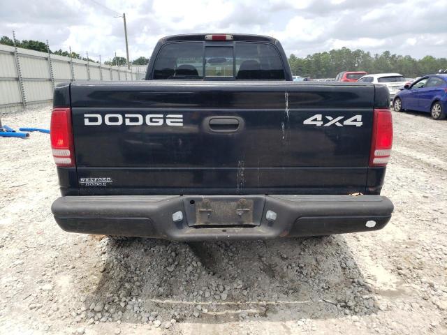 1B7GG22N4YS561378 - 2000 DODGE DAKOTA BLACK photo 6