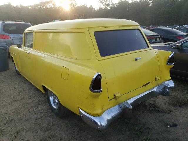 B55B177514 - 1955 CHEVROLET WAGON YELLOW photo 3