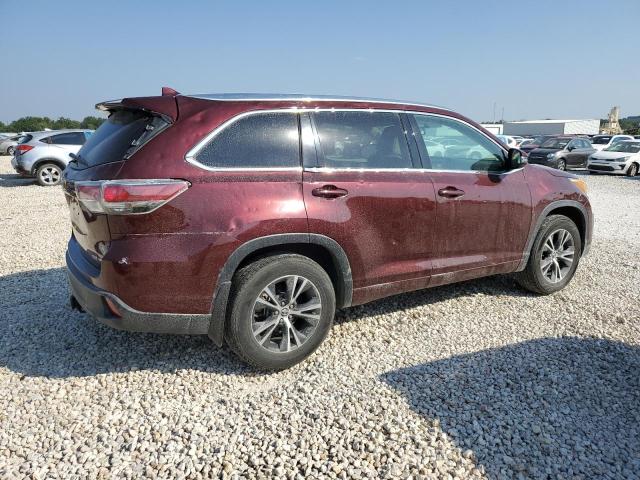 5TDJKRFH5GS311012 - 2016 TOYOTA HIGHLANDER XLE Tünd qırmızı foto 3