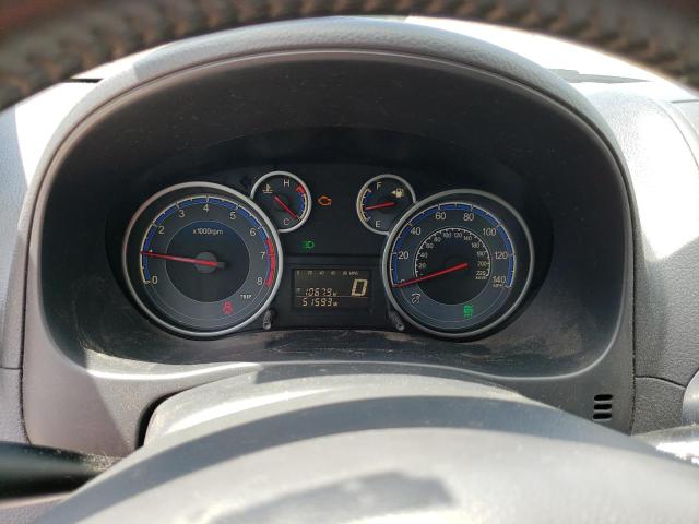 JS2YB5A37B6303303 - 2011 SUZUKI SX4 RED photo 9