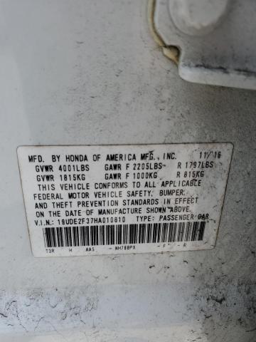 19UDE2F37HA010810 - 2017 ACURA ILX BASE WATCH PLUS WHITE photo 12