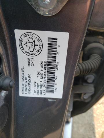 2HGFC2F88KH018921 - 2019 HONDA CIVIC SPORT 灰色 照片 12