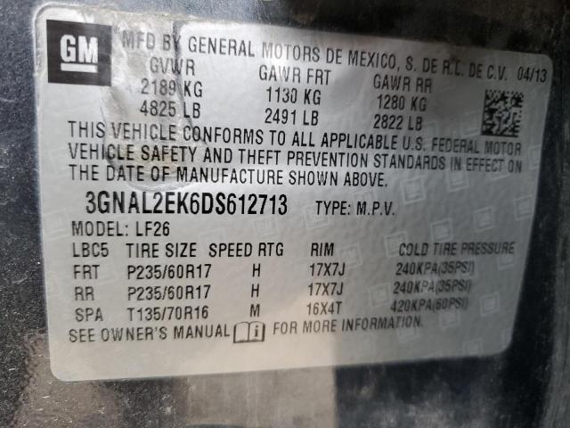 3GNAL2EK6DS612713 - 2013 CHEVROLET CAPTIVA LS 灰色 照片 14