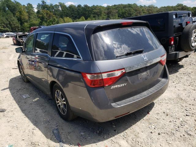 5FNRL5H65CB117857 - 2012 HONDA ODYSSEY EXL GRAY photo 3