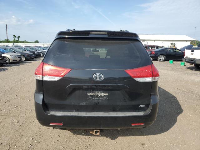 5TDYK3DC8BS007653 - 2011 TOYOTA SIENNA XLE BLACK photo 6