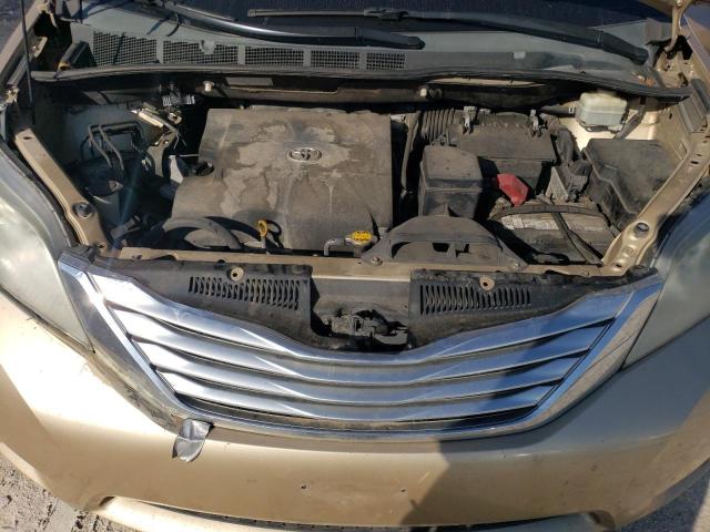 5TDYK3DC7BS143997 - 2011 TOYOTA SIENNA XLE GOLD photo 12