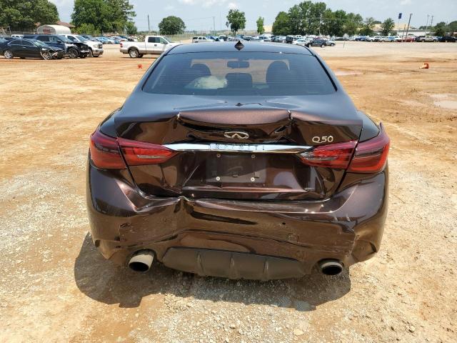 JN1AV7AP8JM160134 - 2018 INFINITI Q50 HYBRID LUXE BROWN photo 6