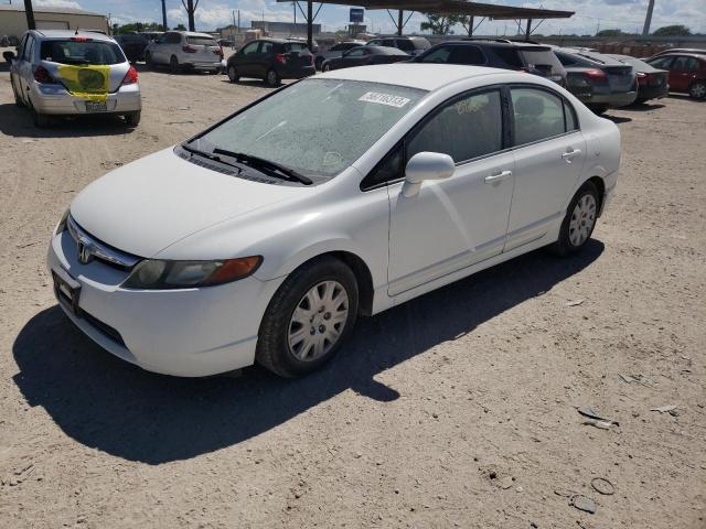 1HGFA465X7L000468 - 2007 HONDA CIVIC GX WHITE photo 1