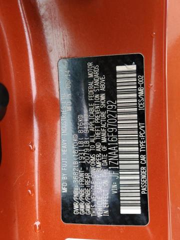 JF1ZNAA16F9702792 - 2015 TOYOTA SCION FR-S 橙色 照片 12