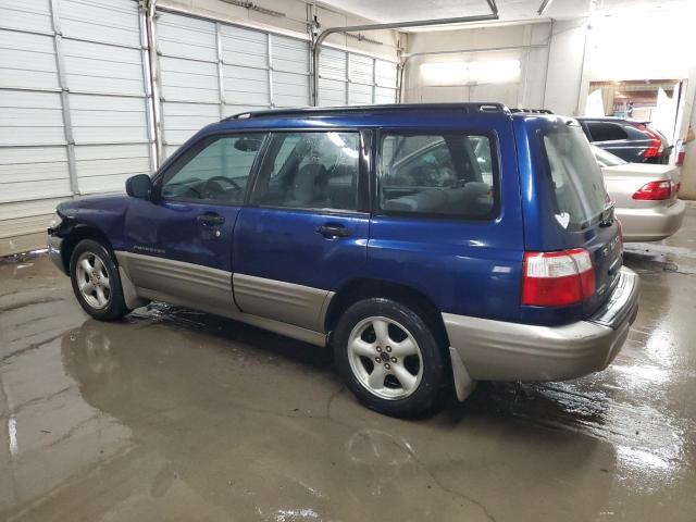 JF1SF65542H715369 - 2002 SUBARU FORESTER S BLUE photo 2