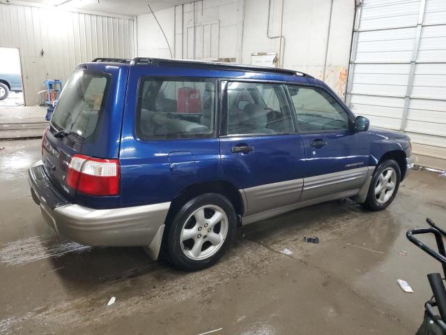 JF1SF65542H715369 - 2002 SUBARU FORESTER S BLUE photo 3